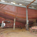 The hull of the 19m twin-rigger Loch Inchard II is almost complete…