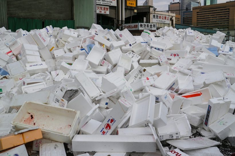New recycling service for polystyrene boxes