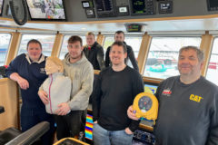 Defibrillator boost for Shetland boats