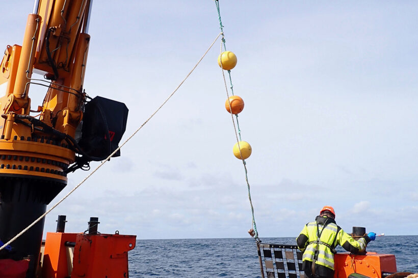 Science gear deployed at Little Halibut Bank