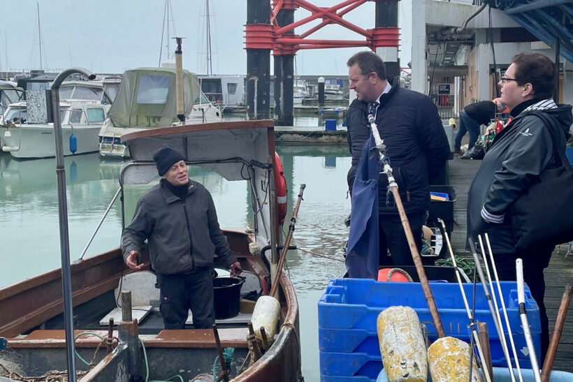 Minister’s visit could spark revival of Channel sprat fishery
