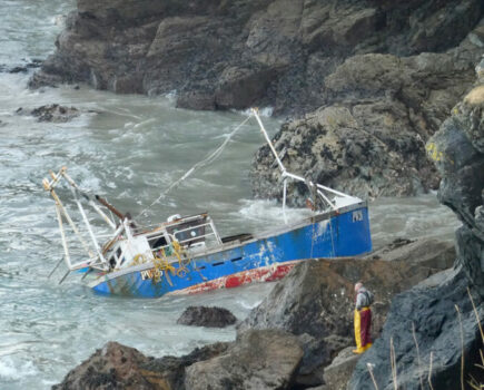 Padstow fishing vessel lost near Polzeath