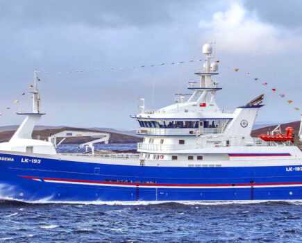 ADENIA: New Whalsay midwater trawler designed to deliver optimum-quality pelagic fish (Photo: Ivan Reid)