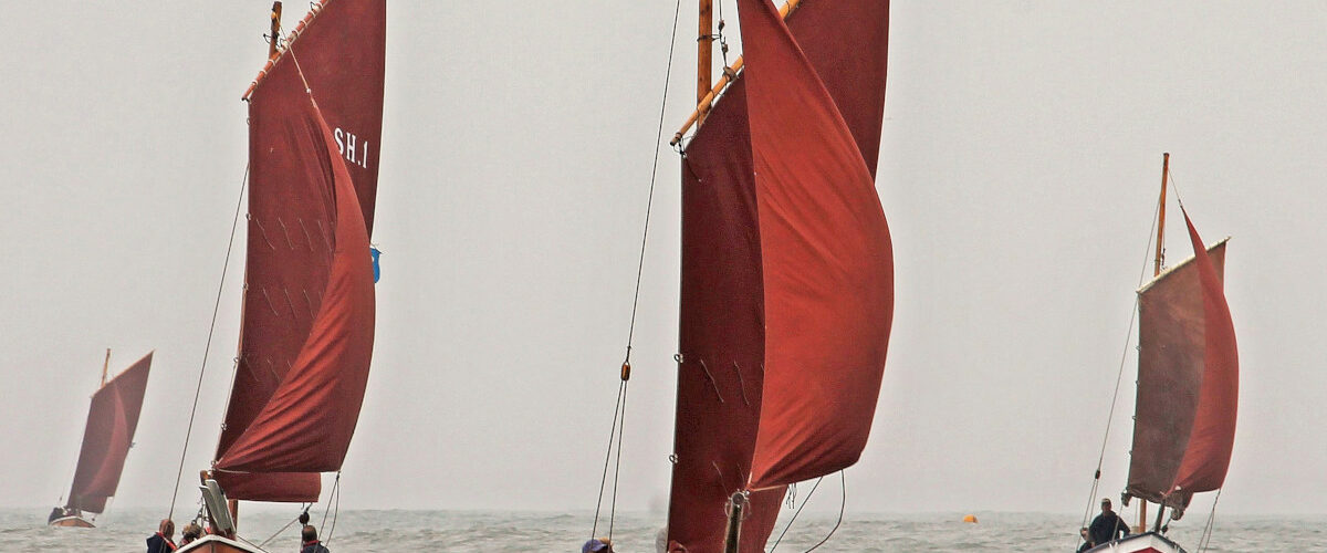 Testing conditions for Bridlington Sailing Coble Festival