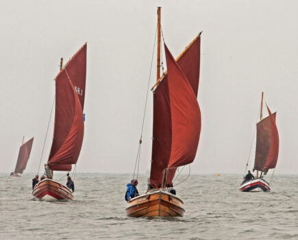 Testing conditions for Bridlington Sailing Coble Festival