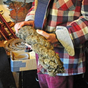 … and a rope cable from the Sterling Castle, which sank in 1703.