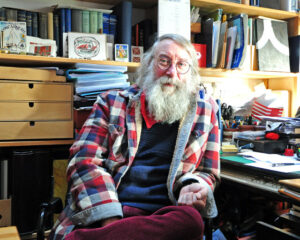 But these days, Des spends more time researching and writing.