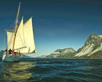 Ireland’s oldest sail trading ketch follows wild Atlantic salmon route to Greenland (Photo: Tony Daly)