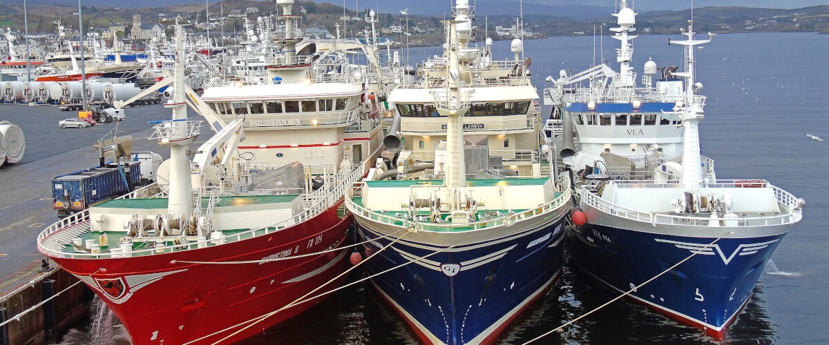 Storm Gareth crowds Killybegs