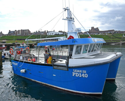 Leah III: Boddam static-gear skipper starts fishing with high-spec self-build under-10m vivier catamaran