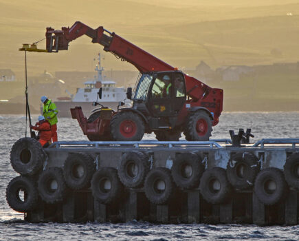 Innovative recycled tyre solution on the right track for Lerwick Harbour