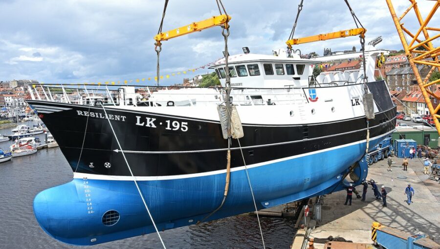 Whalsay Resilient launched at Whitby