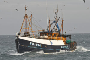 Silver Fern in her previous role as a trawler, built by Herd & Mackenzie of Buckie in 1982 for Fraserburgh skipper Alex Wiseman.