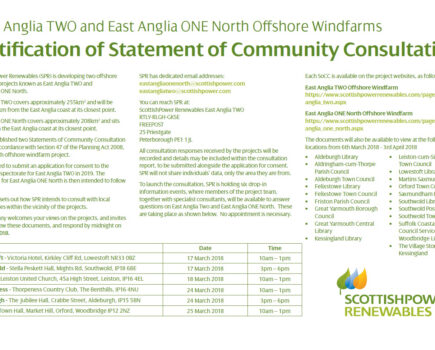 East Anglia TWO and East Anglia ONE North Offshore Windfarms