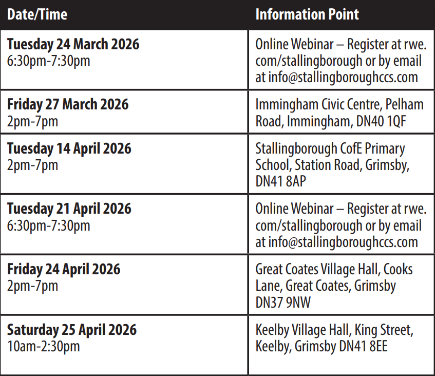 Public Notice: RWE Stallingborough CCGT Project Consultation - Fishing News