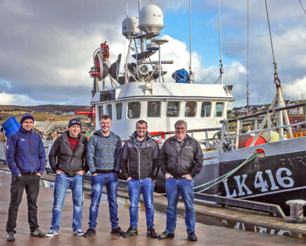 Endurance arrives at Whalsay (Photo: Ivan Reid)